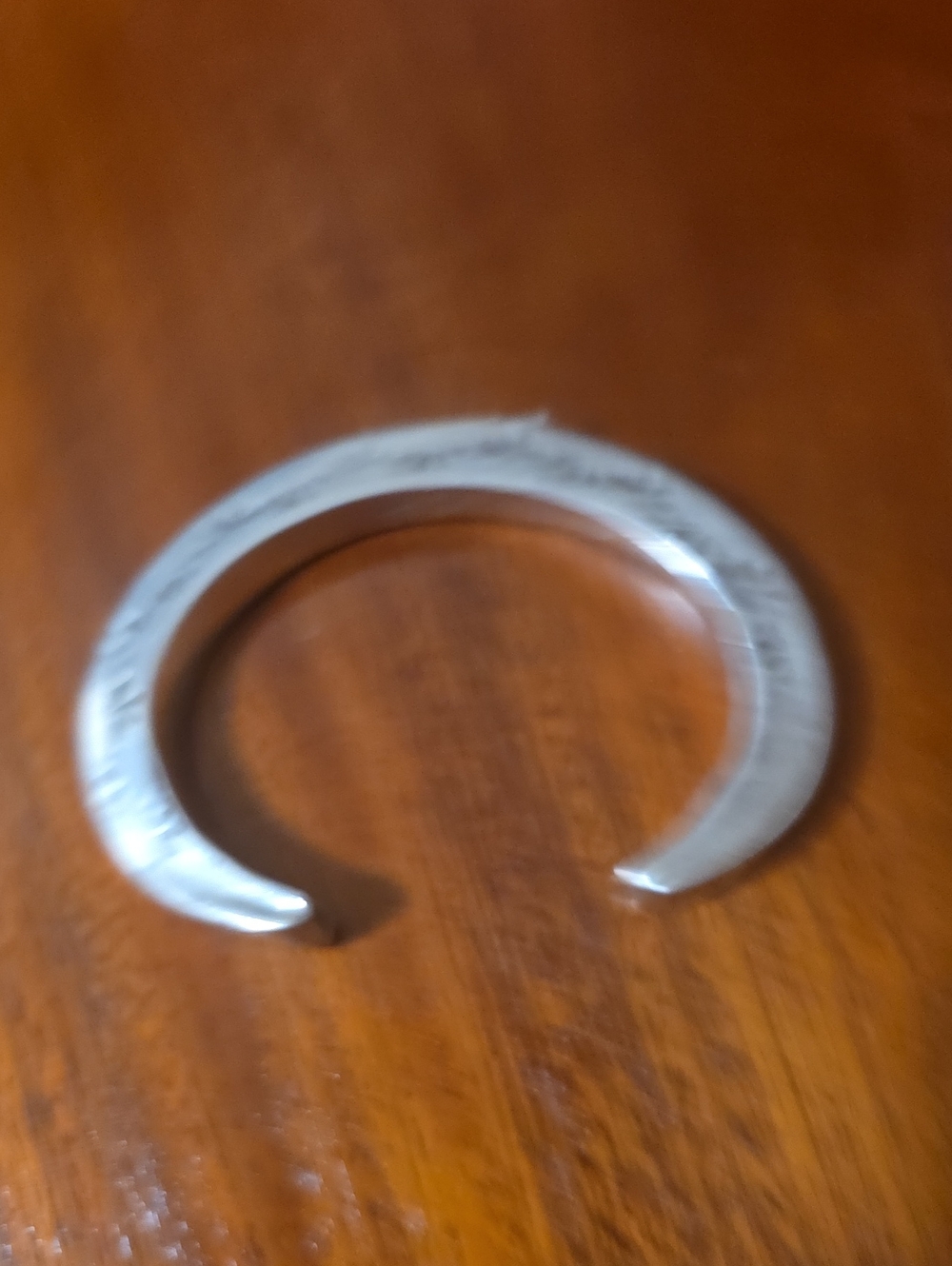 Silver Men’s Open Cuff Bracelet - Minimal Metal Bangle